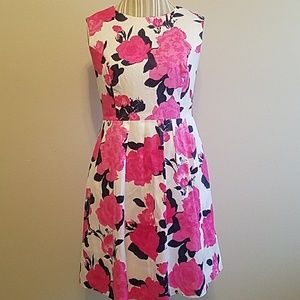 INC Pink Navy floral dress